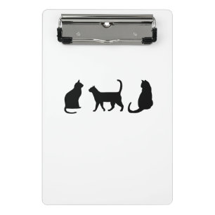 Black Cat Mini Clipboard