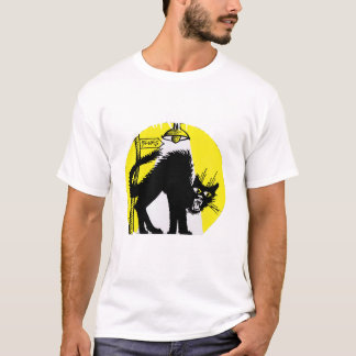 Black Cat Moan Ladies T T-Shirt