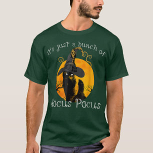 Black Cat Moon Funny Halloween Costume Bunch of Ho T-Shirt