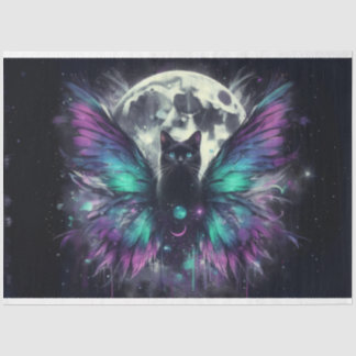 Black Cat Moon Tissue Paper