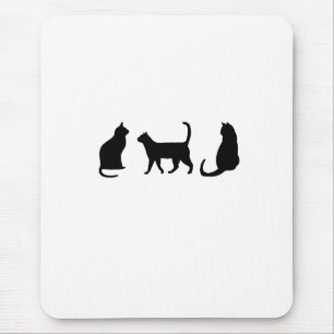 Black Cat Mouse Pad