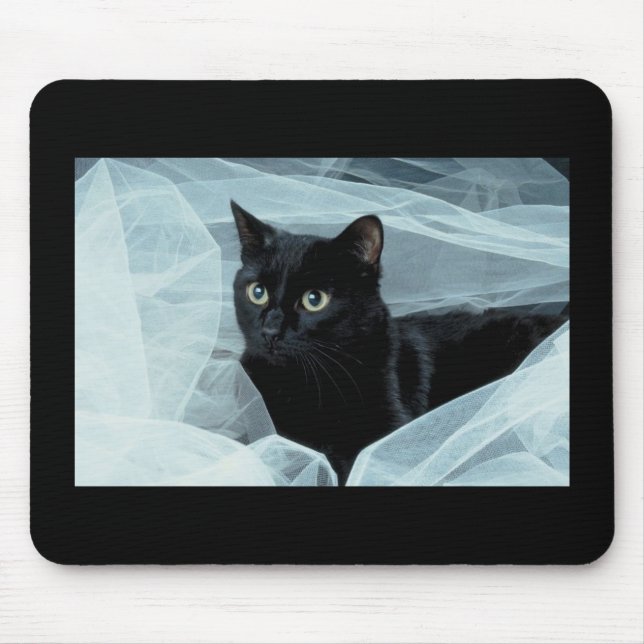 Black Cat Mousepad (Front)
