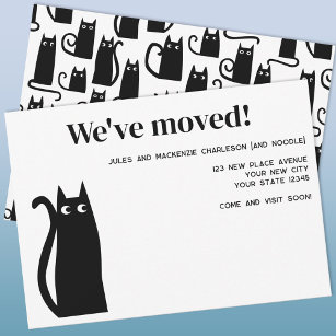 Black Cat Moving New Home Announcement