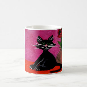 Black cat mug