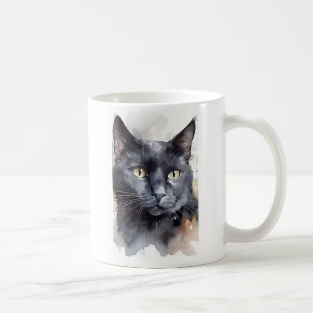 Black cat mug (Right)