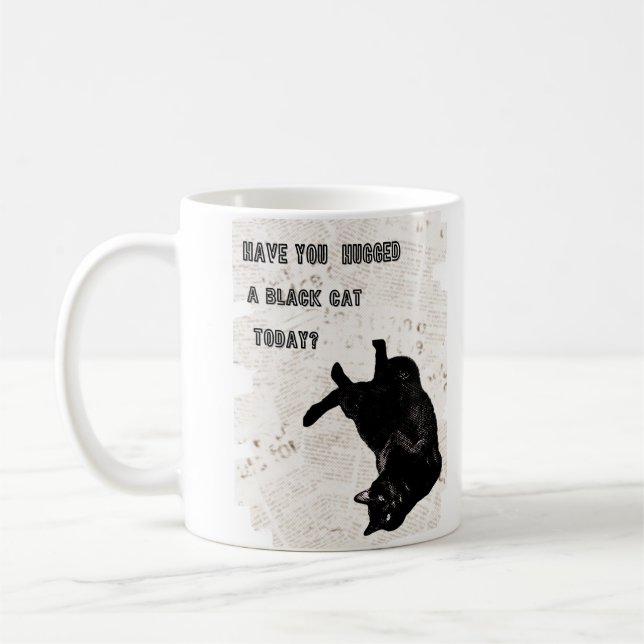 Black Cat Mug (Left)