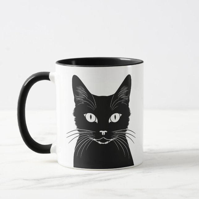 Black cat mug (Left)