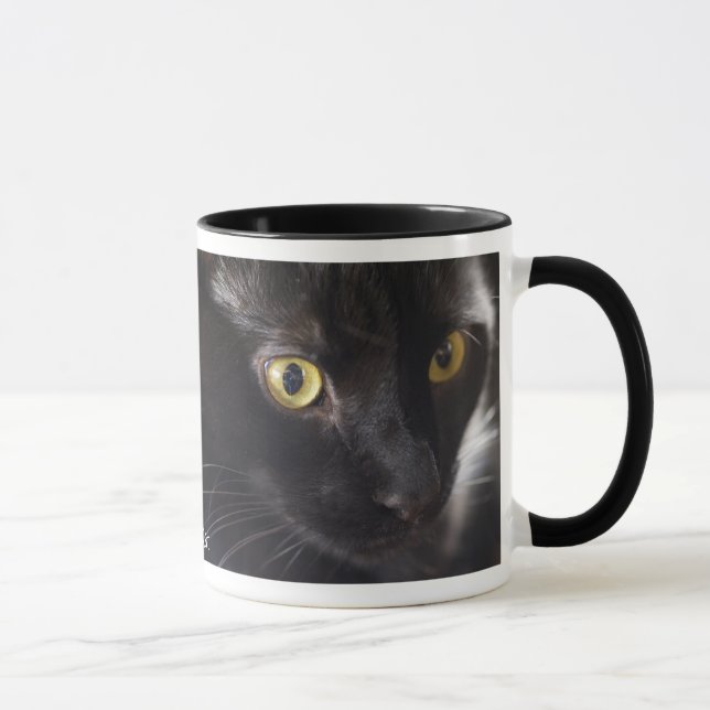 Black Cat Mug (Right)