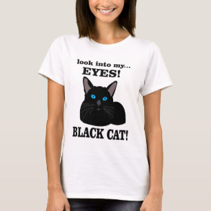 Black Cat Mum Kitty Animal Lover Black Cat T-Shirt
