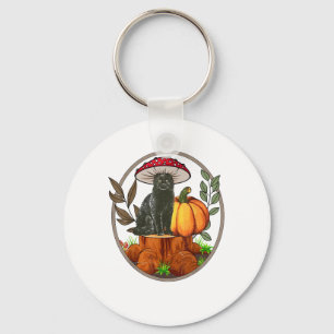 Black Cat Mushroom-Shirt Baby Boy Toddler Cute Cot Key Ring