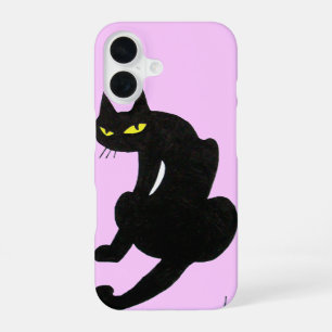 BLACK CAT NINJA Pink Lilac iPhone 16 Case