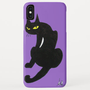 BLACK CAT NINJA Purple iPhone XS Max Case