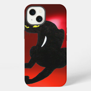 BLACK CAT NINJA Red Ruby iPhone Case