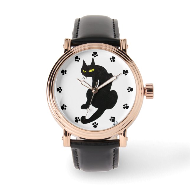 BLACK CAT NINJA WRIST WATCH (Front)