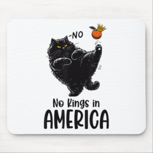 Black Cat No Kings In America We The People Politi Mouse Pad