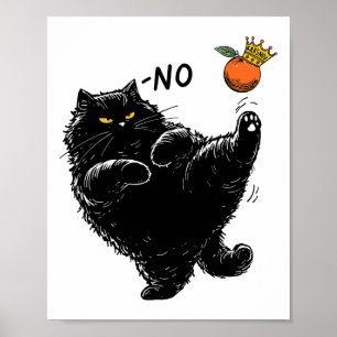 Black Cat No Kings In America We The People Politi Poster