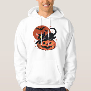 Black Cat, Nostalgic Halloween Classic T-Shirt Hoodie