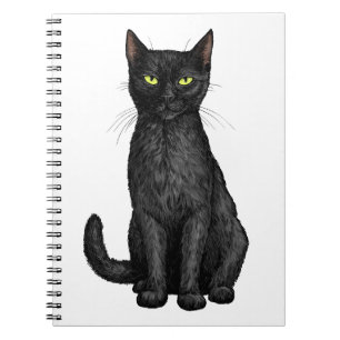 Black cat notebook
