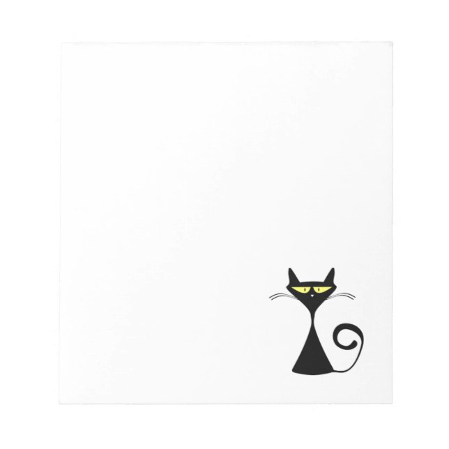 Black Cat Notepad (Front)