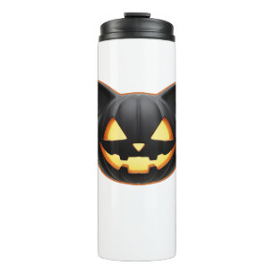Black Cat on a Bicycle Black Cat Art Classic T-Shi Thermal Tumbler