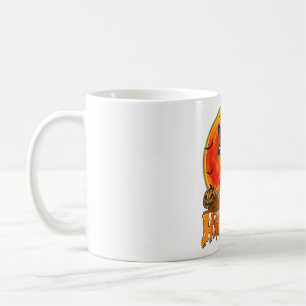 Black Cat On Pumpkin Full Moon Halloween Costume Coffee Mug