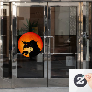 Black Cat Orange Moon