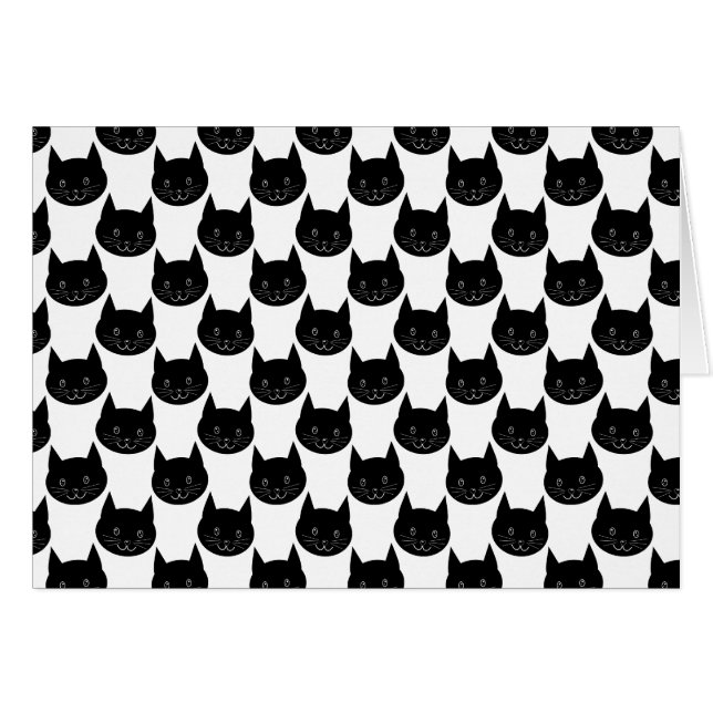 Black Cat Pattern. (Front Horizontal)