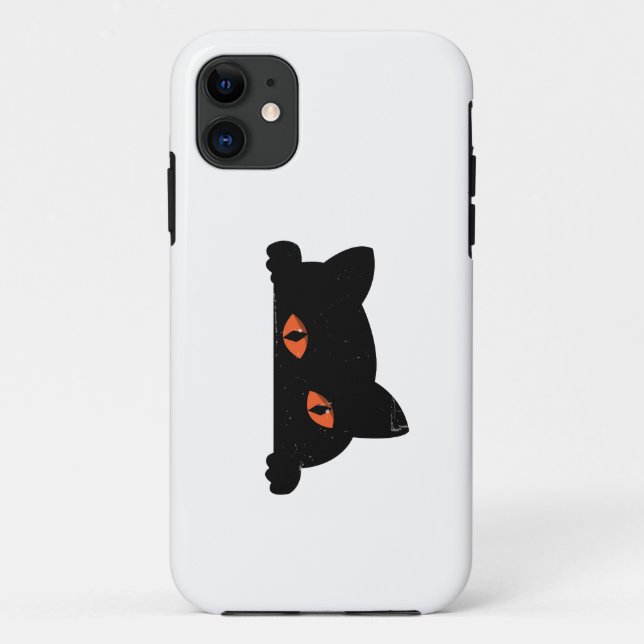 Black Cat Peeking  Case-Mate iPhone Case (Back)