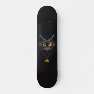 Black Cat Personalised Skateboard