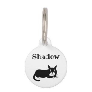 Black Cat Pet Tag
