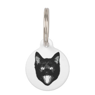 Black Cat Pet Tag