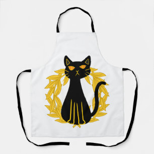 Black Cat Pets Horror Halloween Kids Apron