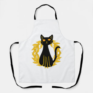Black Cat Pets Horror Halloween Kids Apron