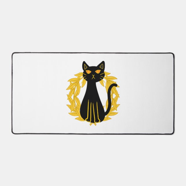 Black Cat Pets Horror Halloween Kids Desk Mat (Front)