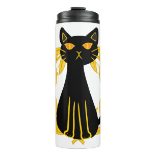 Black Cat Pets Horror Halloween Kids Thermal Tumbler
