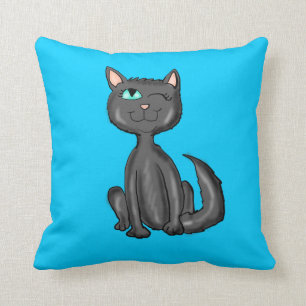 Black Cat Pillow