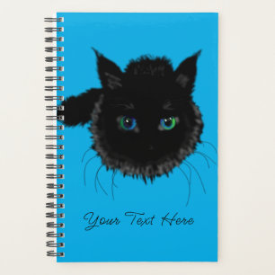 Black Cat Planner - Your Text Name / Colours