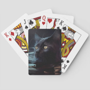 Black Cat Play Cards