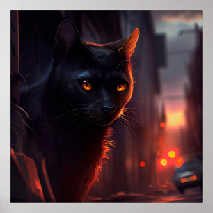 Black Cat Poster