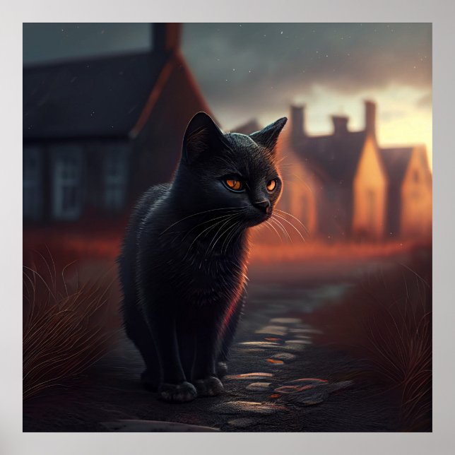 Black Cat Poster (Front)