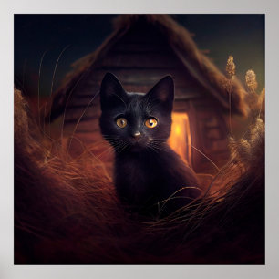 Black Cat Poster