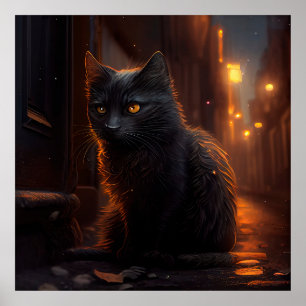 Black Cat Poster