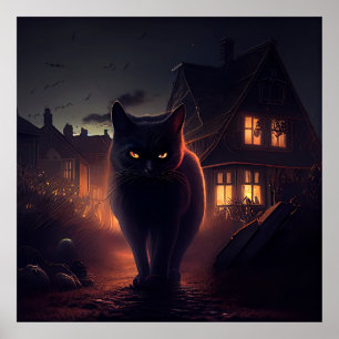 Black Cat Poster