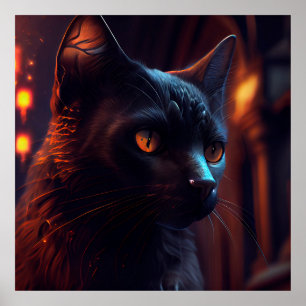 Black Cat Poster