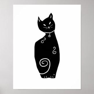 Black Cat Poster