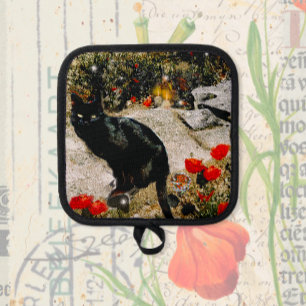 Black Cat Pot Holder