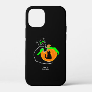 Black Cat Pumpkin Apple iPhone 12 Mini Case