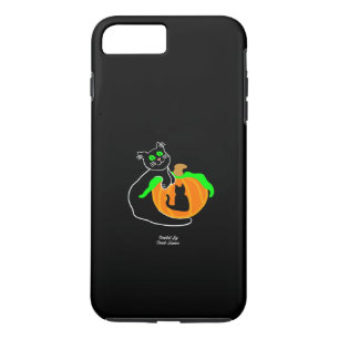 Black Cat Pumpkin Apple iPhone 8/7 Plus Case