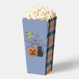 Black Cat & Pumpkin Not Scary Halloween Favour Box