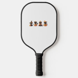 Black Cat Pumpkin  Pickleball Paddle